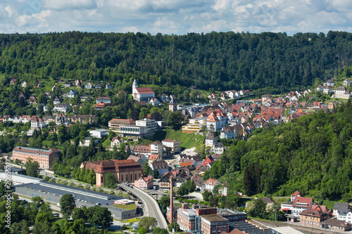 Ausblick auf Stadt Oberndorf am Neckar in Baden-Württemberg (Landkreis Rottweil) photo