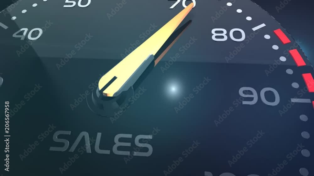 sales meter or indicator conceptual animation sales meter or indicator conceptual animation