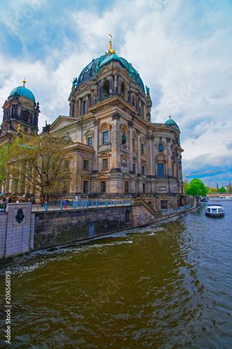 Berliner Dom Cathedral at Spree River in Berlin