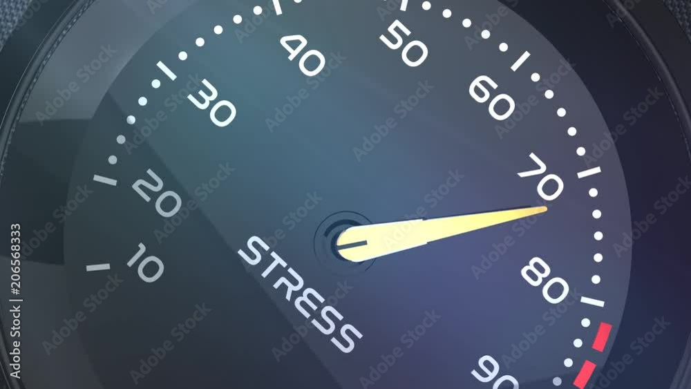 stress meter or indicator conceptual animation stress meter or indicator conceptual animation