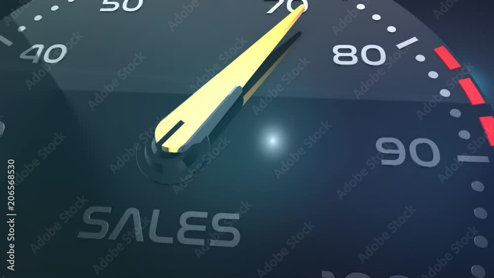 sales meter or indicator conceptual animation sales meter or indicator conceptual animation