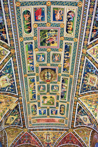 Interior of ceiling in Siena Cathedral