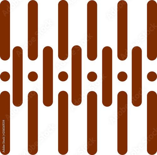 pattern with dot and long line