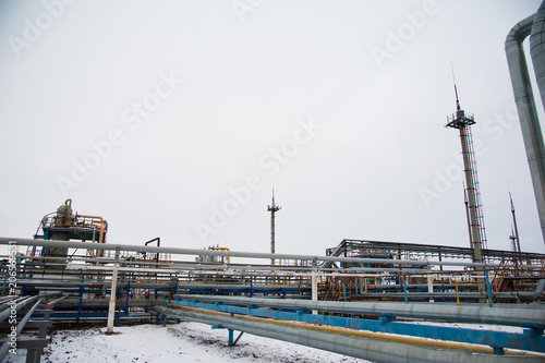 Wallpaper Mural Oil and gas industry,refinery factory Torontodigital.ca