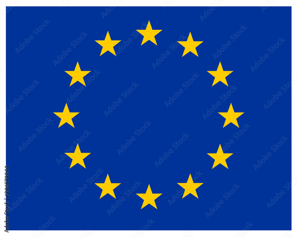 EUヨーロッパ連合　アイコン　旗 - obrazy, fototapety, plakaty 
