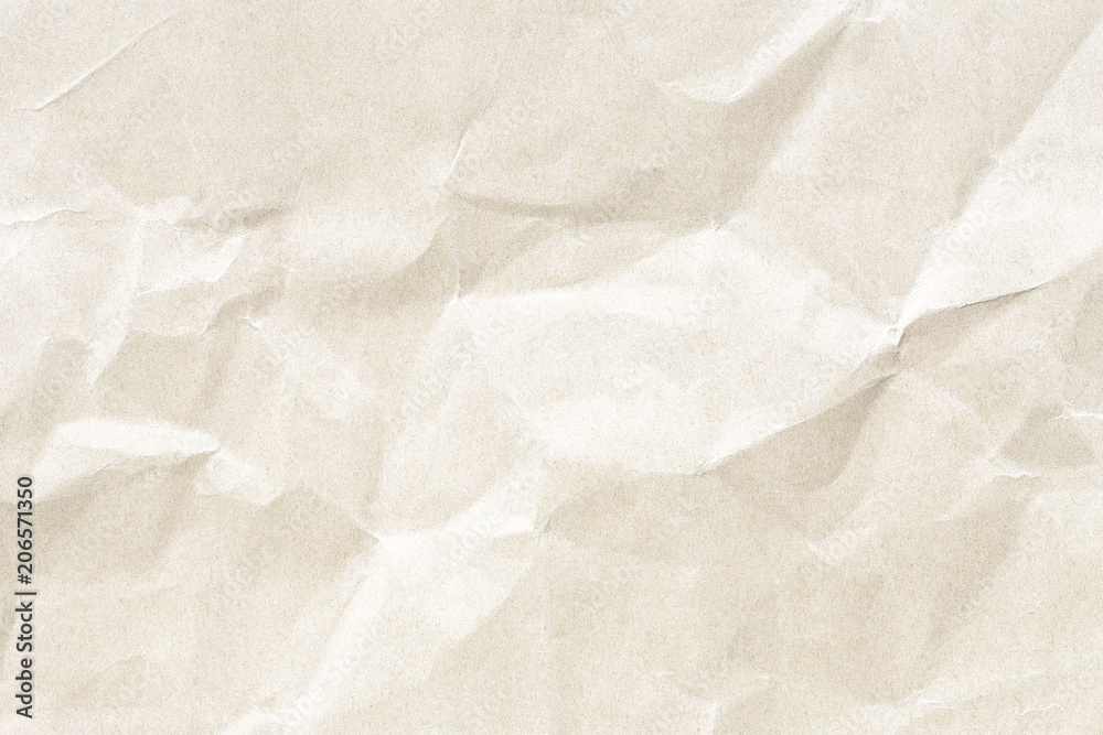 Obraz premium Crumpled old brown paper texture 