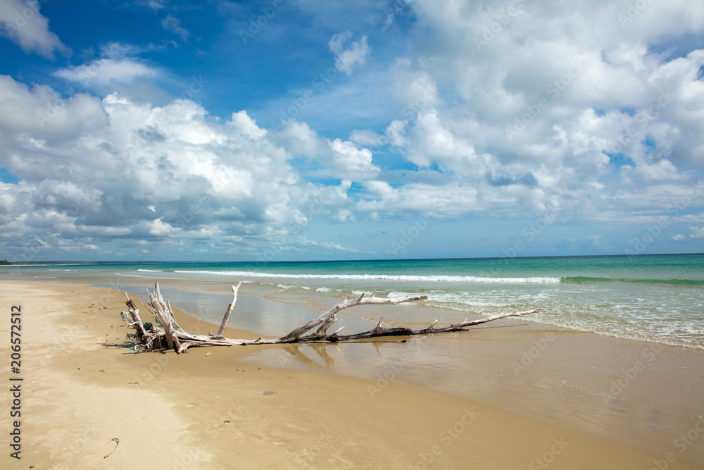 Indian ocean coastline and beaches of Mozambique