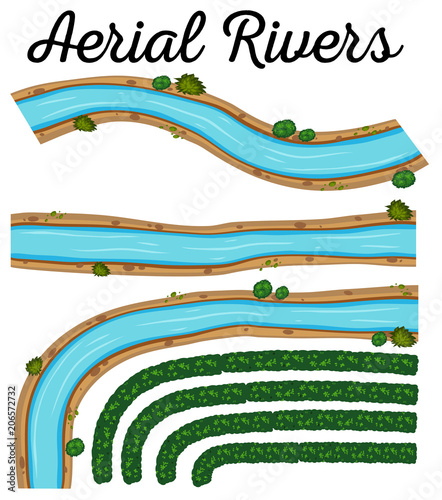 An Image Showing Aerial Rivers