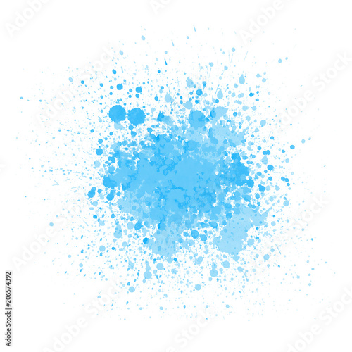 blue watercolor splash background