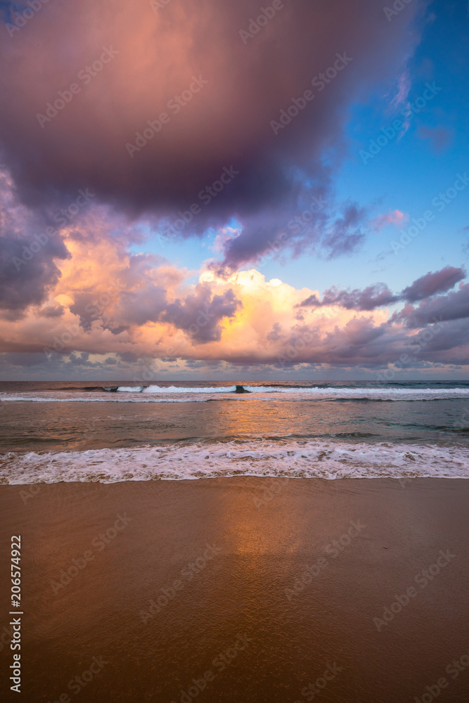 Dramatic storm sky above Indian ocean from beaches of Mozambique Dramatic storm sky above Indian ocean from beaches of Mozambique