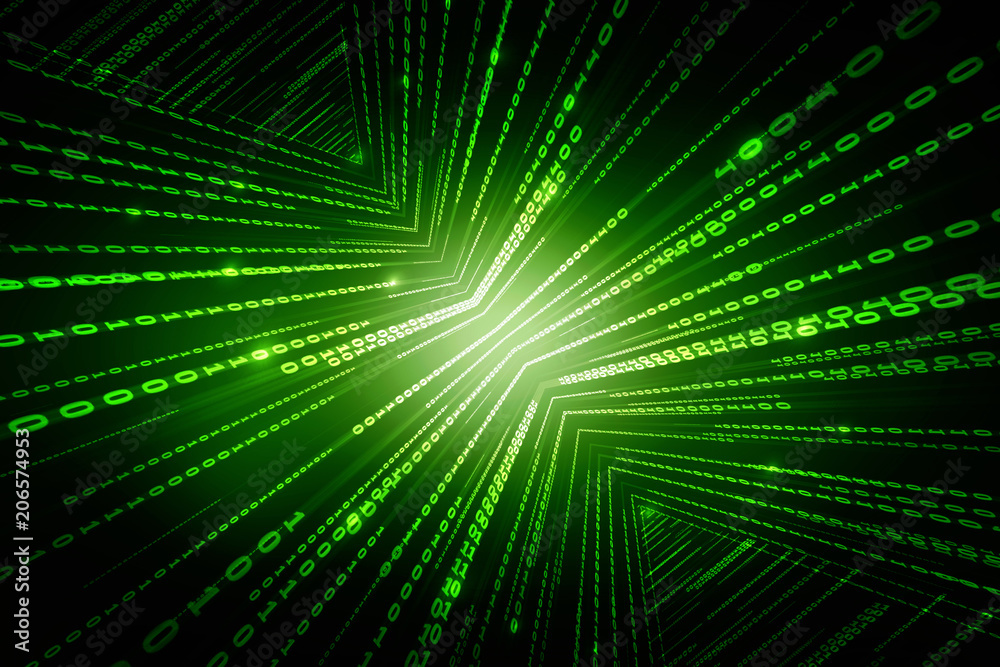 
2d illustration technology background