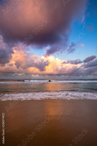 Dramatic storm sky above Indian ocean from beaches of Mozambique © Radek