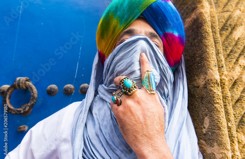 Moroccan man Berber dressed in traditional dress