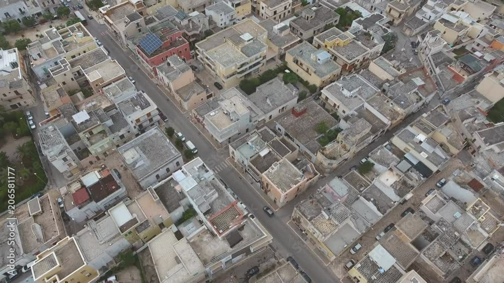 Aerial view of small town Pezze di Greco in the south of italy near Bari, Italy Aerial view of small town Pezze di Greco in the south of italy near Bari, Italy