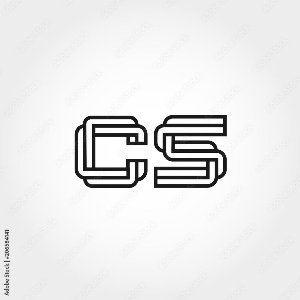 Initial Letter CS Logo Template Design Initial Letter CS Logo Template Design