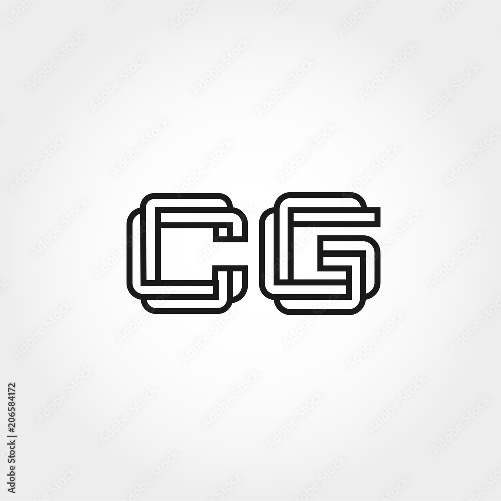 Initial Letter CG Logo Template Design Initial Letter CG Logo Template Design