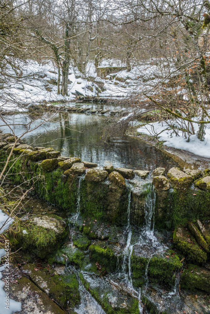 River creek in Winter, Delika Orduna, Basque Country River creek in Winter, Delika Orduna, Basque Country