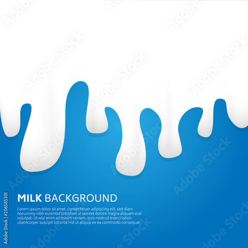 realistic fluid milk backgound vector eps 10