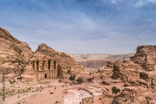 Petra site Monastery under the sun