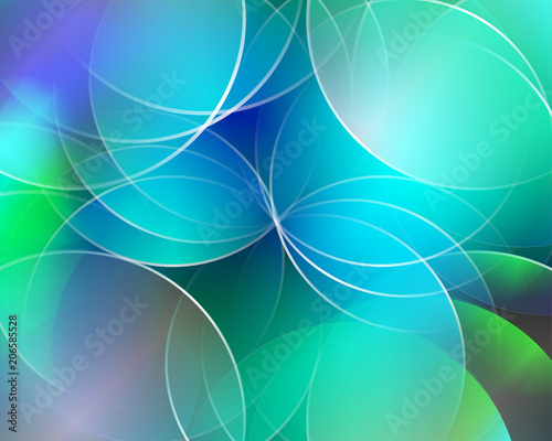 Abstract vector background composed of simple elements