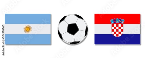 Football. Argentina - Croatia 