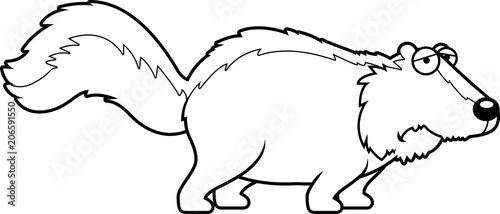 Sad Cartoon Skunk