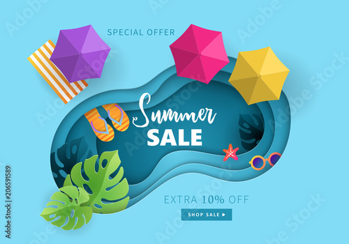 Summer sale banner design