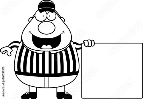 Cartoon Referee Sign
