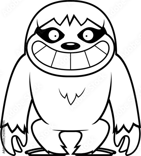 Cartoon Sloth Grin