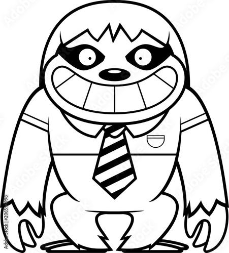 Cartoon Sloth Tie