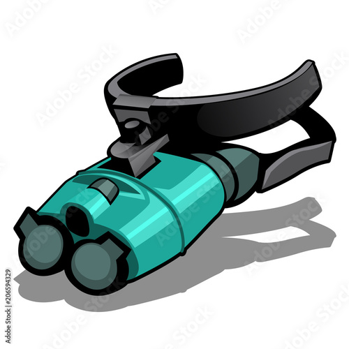 Night vision goggles isolated on a white background. Vector illustration.