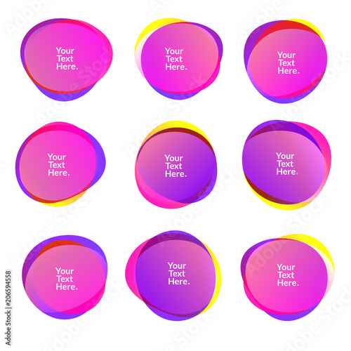 Wallpaper Mural Abstract blur free form shapes color gradient iridescent colors effect soft transition, vector illustration eps10 Torontodigital.ca