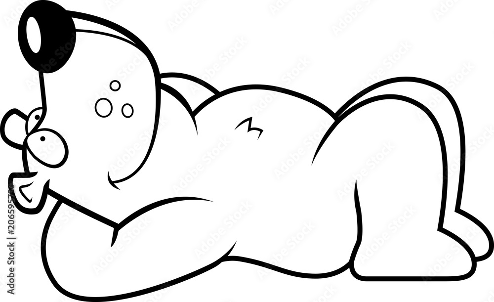 Cartoon Bear Resting Cartoon Bear Resting