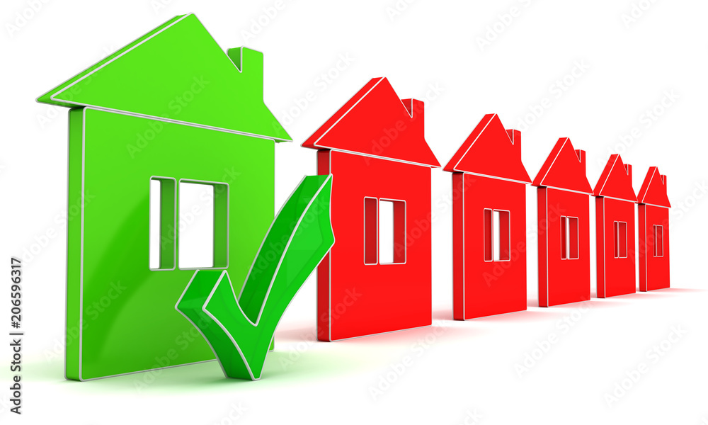 Conventional homes and energy efficient home. Conventional homes and energy efficient home.