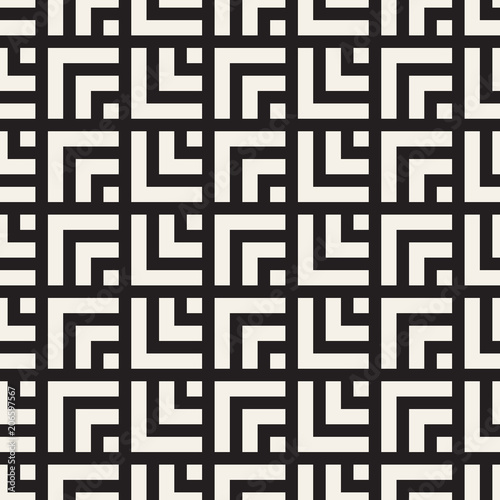 Vector seamless lines mosaic pattern. Modern stylish abstract texture. Repeating geometric tiles
