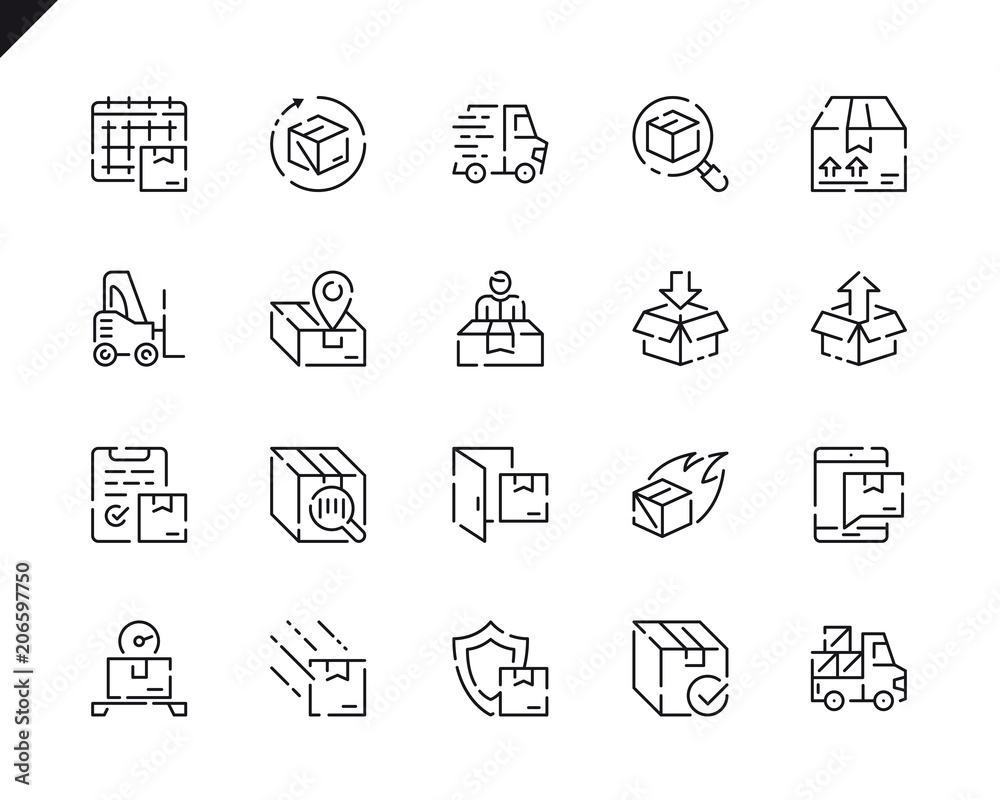Simple Set Shipping Line Icons for Website and Mobile Apps. Simple Set Shipping Line Icons for Website and Mobile Apps.