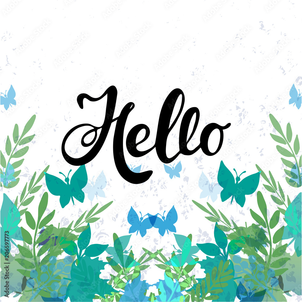 Vector illustration of Hello with the inscription for packing Vector illustration of Hello with the inscription for packing