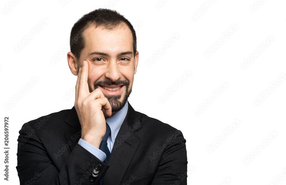 Portrait of a handsome businessman isolated on white Portrait of a handsome businessman isolated on white
