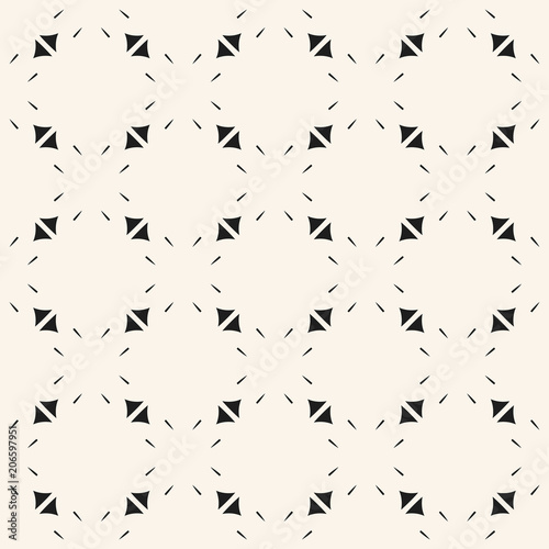 Abstract minimalist vector seamless pattern. Simple minimal geometric texture