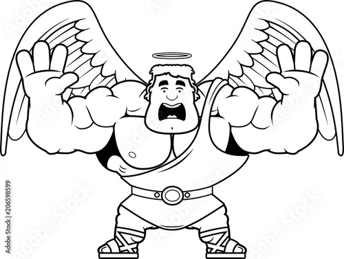 Cartoon Angel Scared