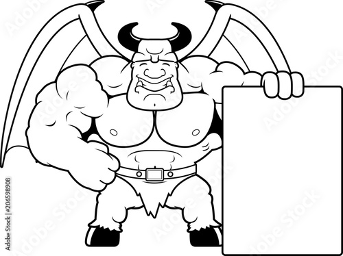 Cartoon Demon Sign