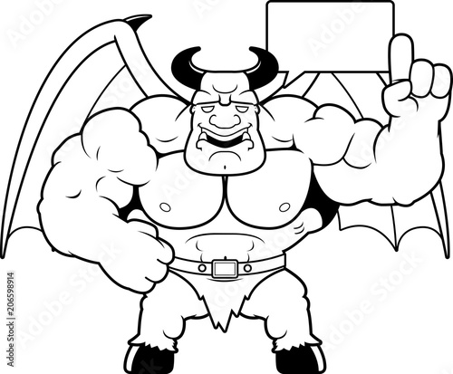 Cartoon Demon Talking
