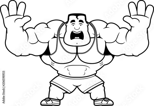 Cartoon Trainer Scared