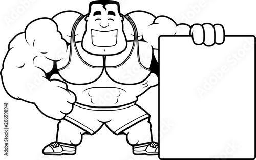 Cartoon Trainer Sign