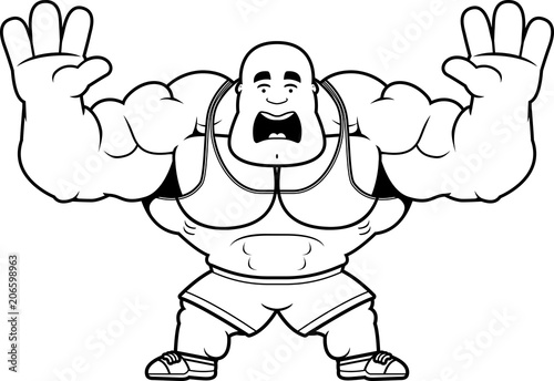 Cartoon Trainer Scared