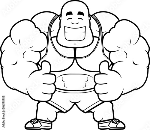 Cartoon Trainer Thumbs Up