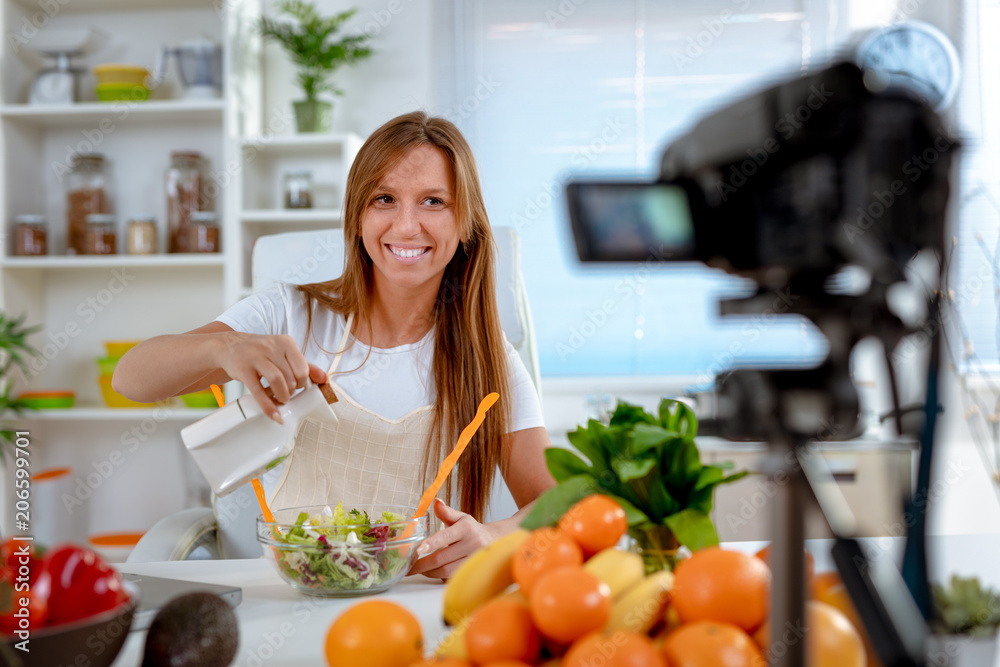 Attractive Blogger Girl Making Video For You Attractive Blogger Girl Making Video For You