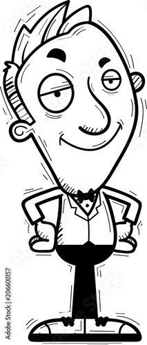 Confident Cartoon Groom