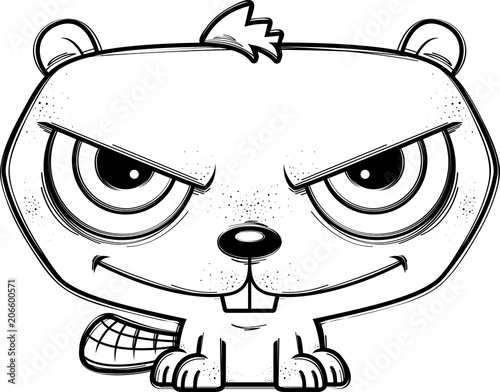 Sinister Little Cartoon Beaver