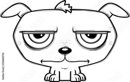 Calm Little Cartoon Dog